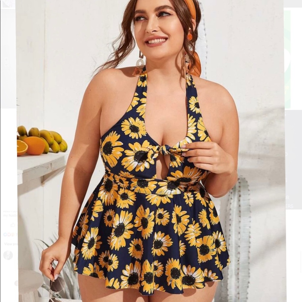 SHEIN plus bathing suit NWT